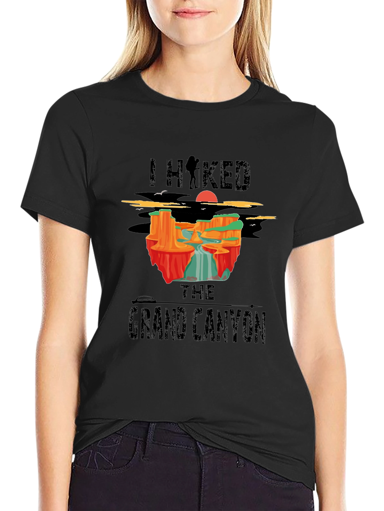 I Hiked The Grand Canyon Black T-Shirt