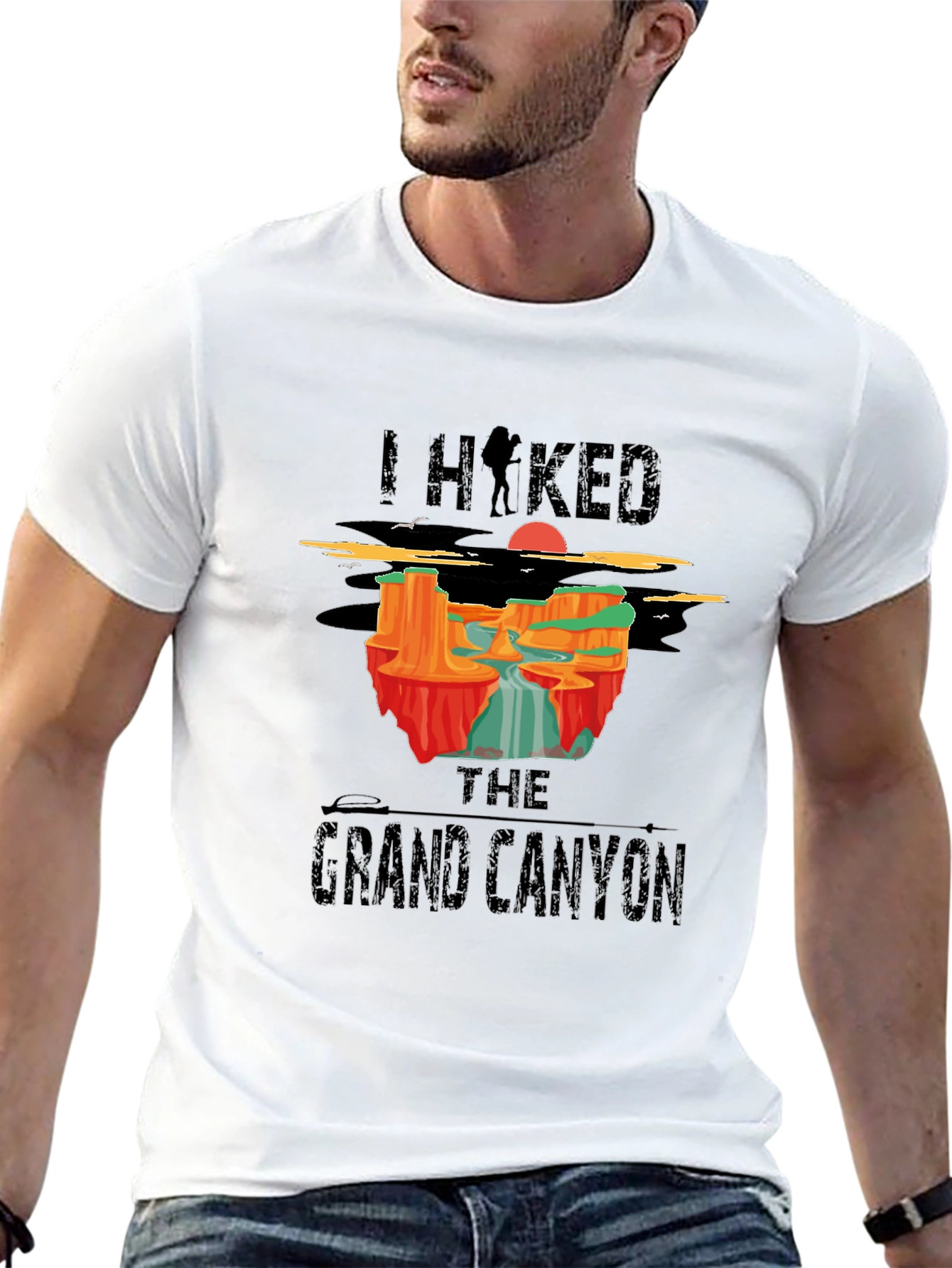 I Hiked The Grand Canyon Black T-Shirt