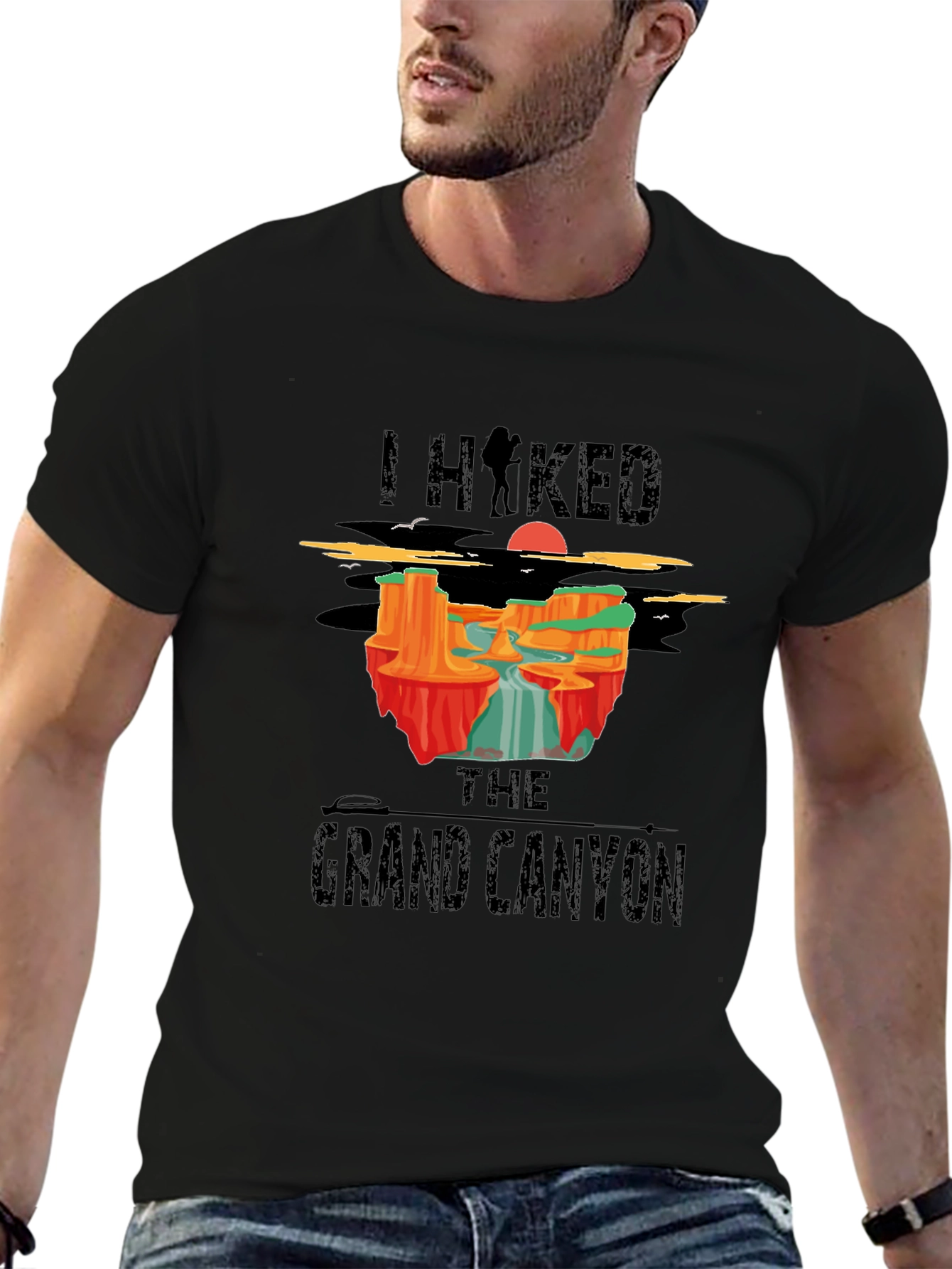 I Hiked The Grand Canyon Black T-Shirt