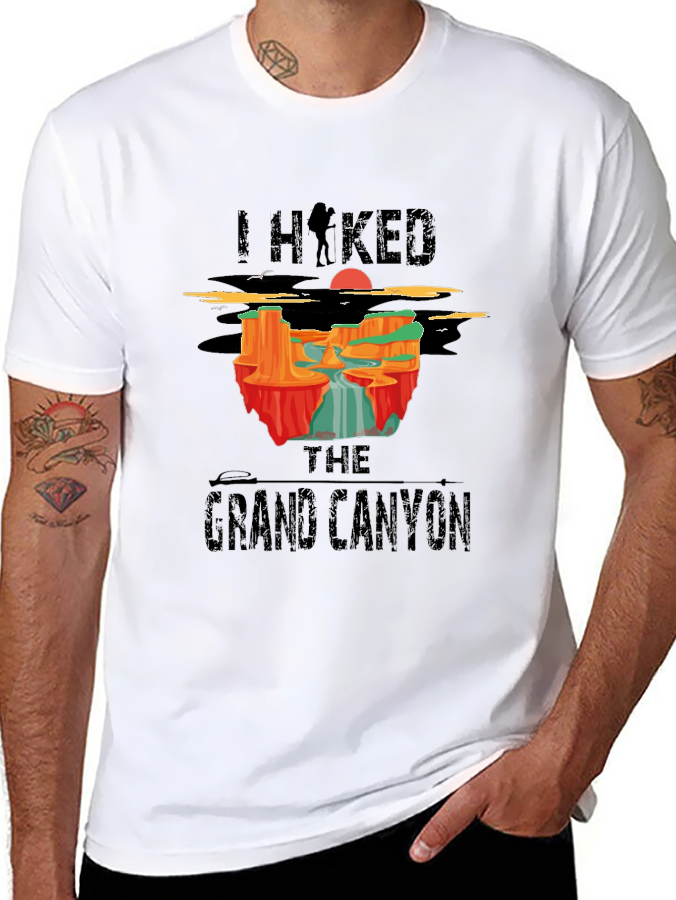 I Hiked The Grand Canyon Black T-Shirt