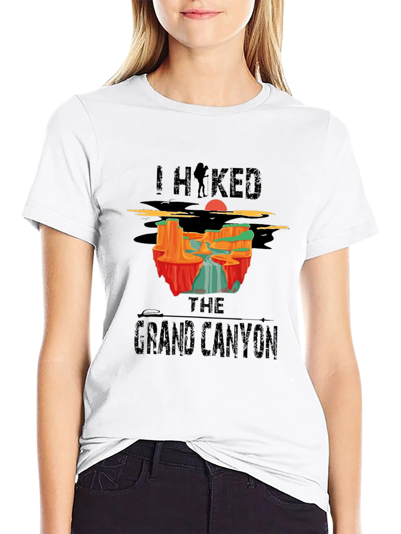 I Hiked The Grand Canyon Black T-Shirt