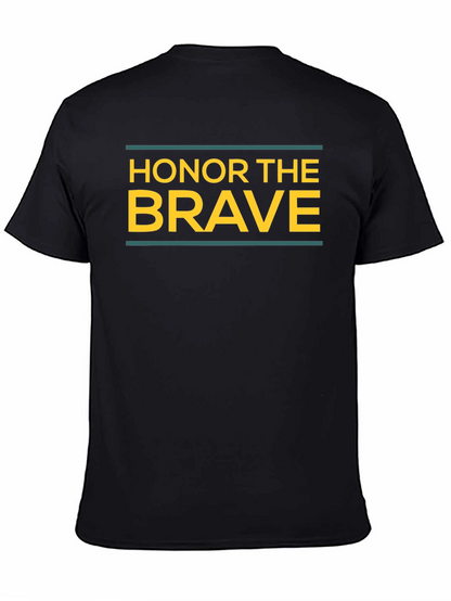Honor The Brave Graphic T-Shirt - Black
