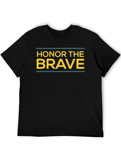 Honor The Brave Graphic T-Shirt - Black