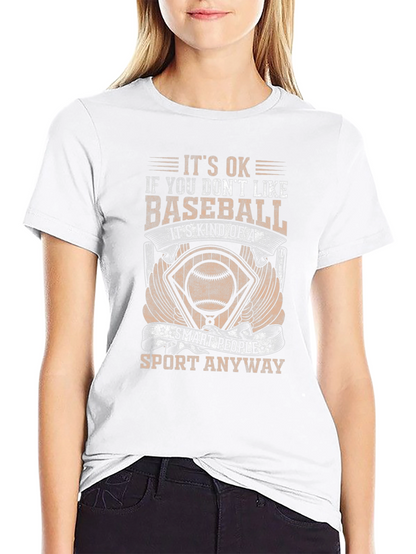 Baseball Fan T-Shirt - Smart People Sport Tee