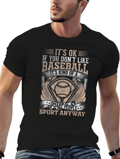Baseball Fan T-Shirt - Smart People Sport Tee