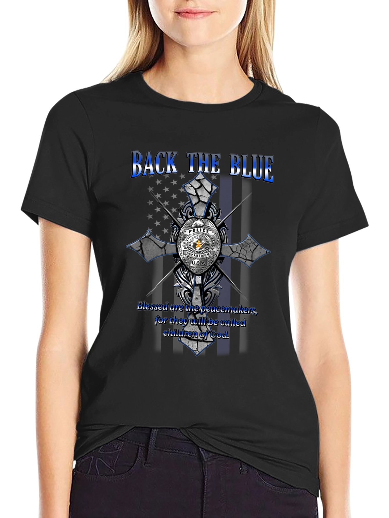 Back the Blue T-Shirt - Police Support
