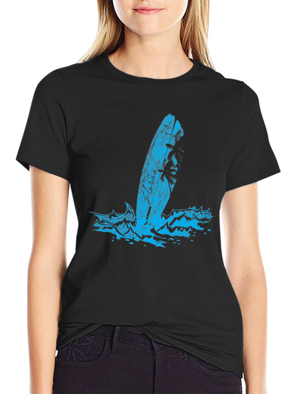 Surfboard Graphic Tee - Black
