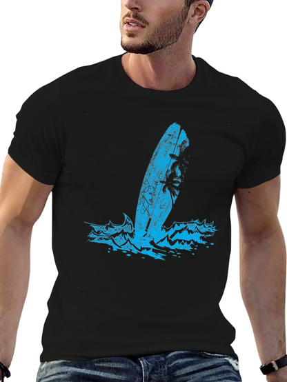 Surfboard Graphic Tee - Black