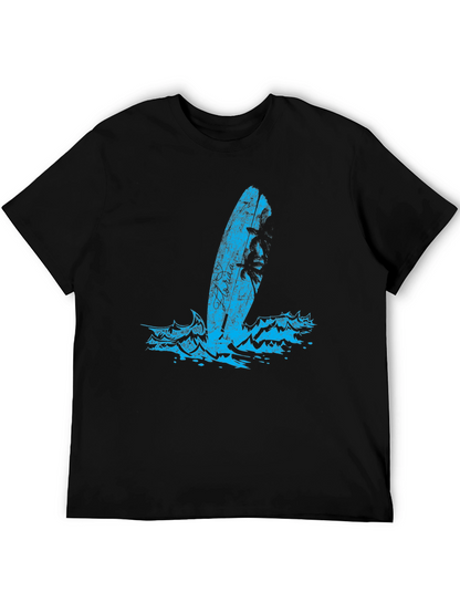 Surfboard Graphic Tee - Black