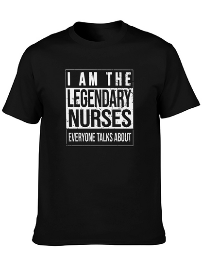 Legendary Nurses T-Shirt - Black Cotton Tee