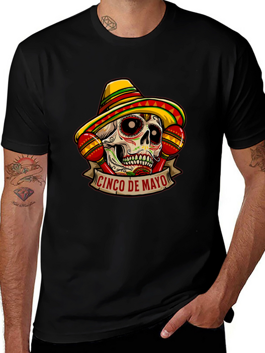Cinco De Mayo Sugar Skull Graphic Tee