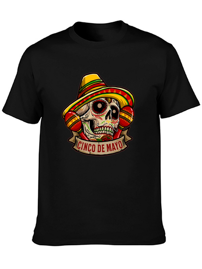 Cinco De Mayo Sugar Skull Graphic Tee