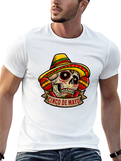 Cinco De Mayo Sugar Skull Graphic Tee