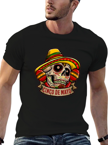 Cinco De Mayo Sugar Skull Graphic Tee