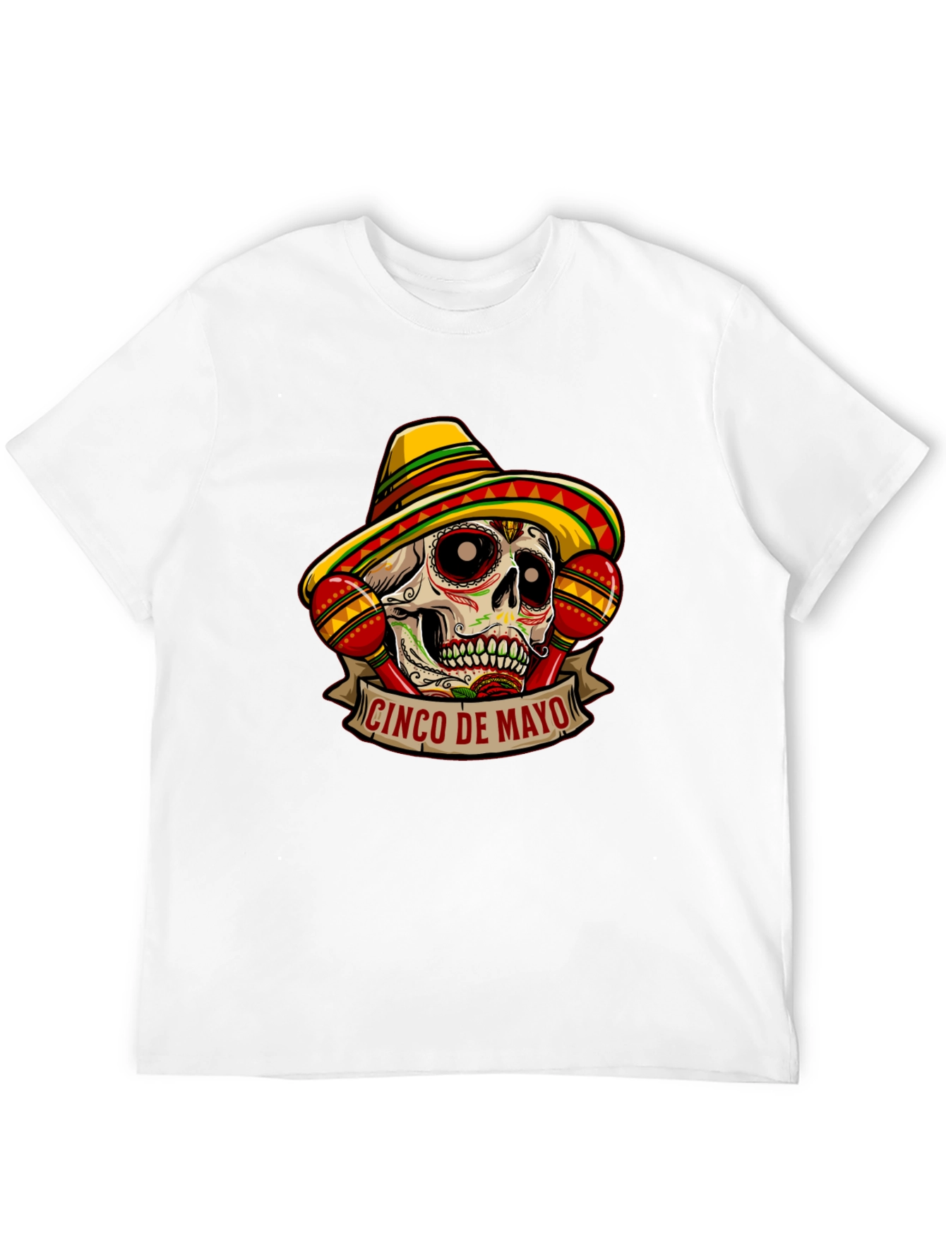 Cinco De Mayo Sugar Skull Graphic Tee