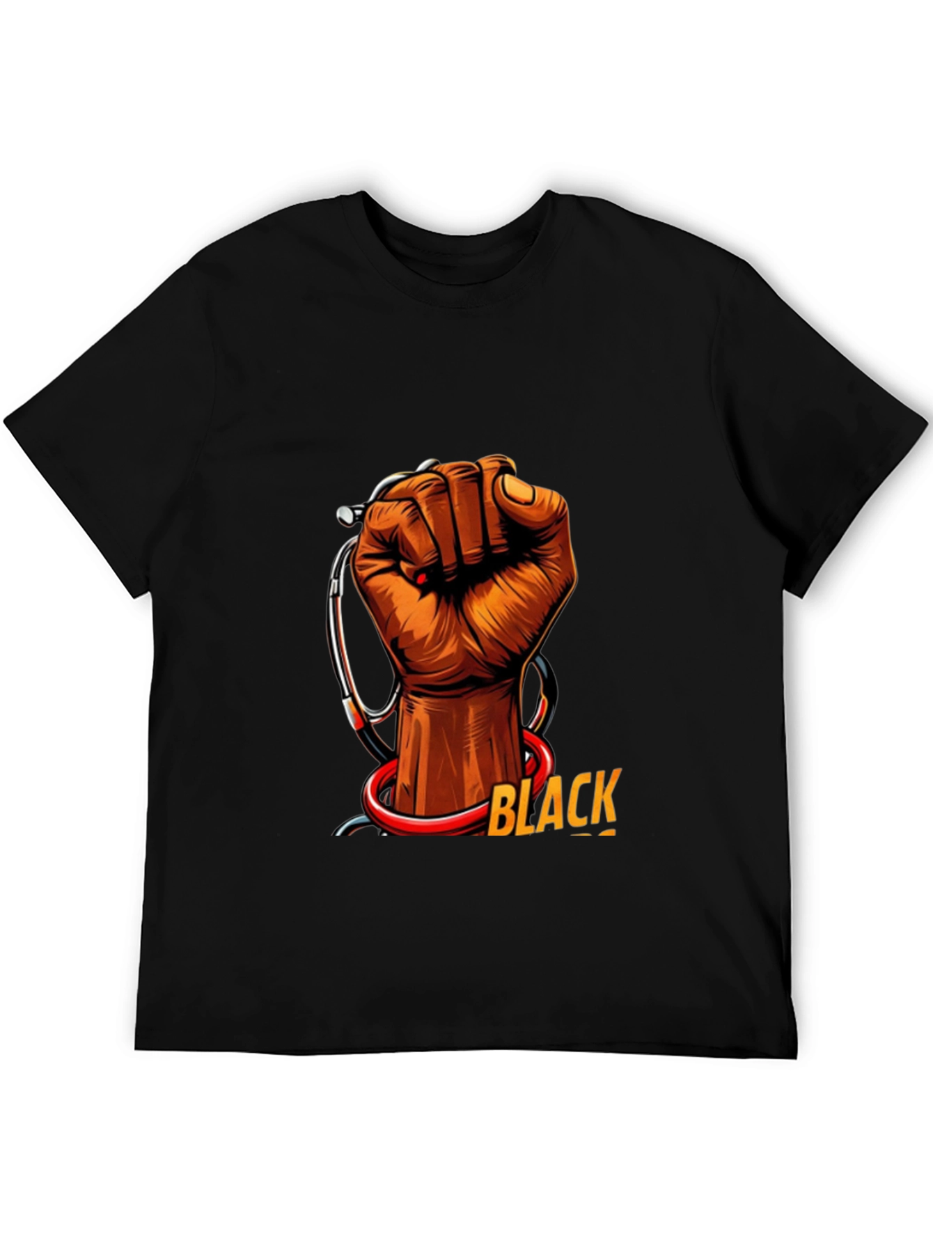 Black Health Provider Fist Graphic Tee