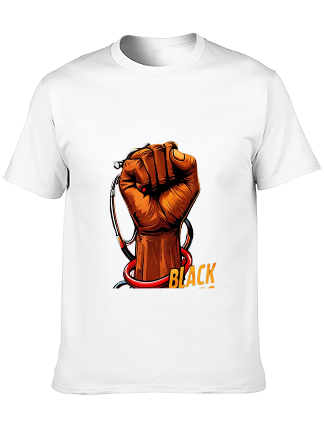 Black Health Provider Fist Graphic Tee