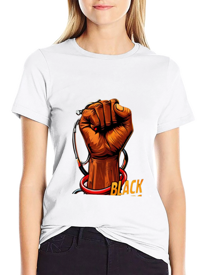 Black Health Provider Fist Graphic Tee