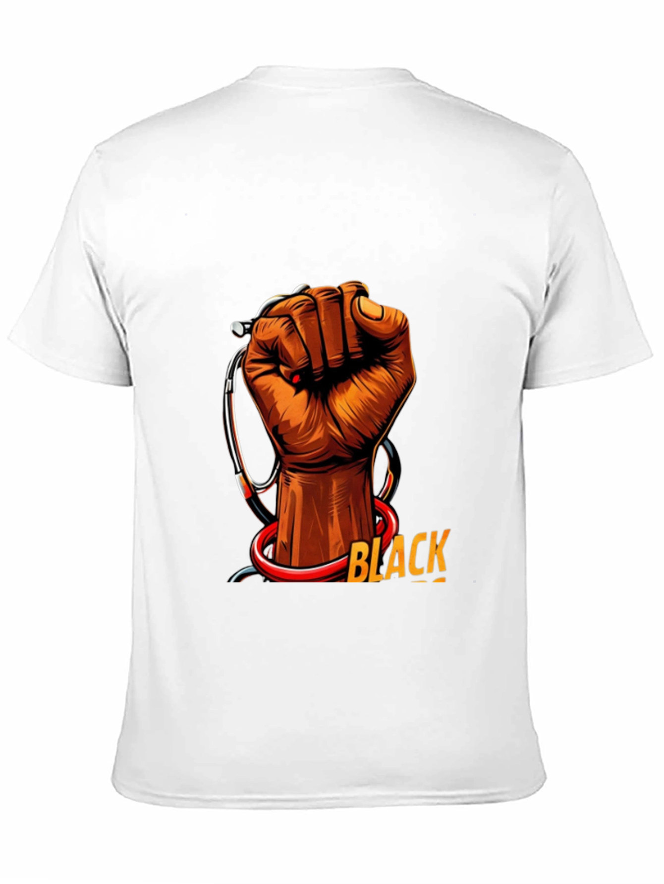 Black Health Provider Fist Graphic Tee