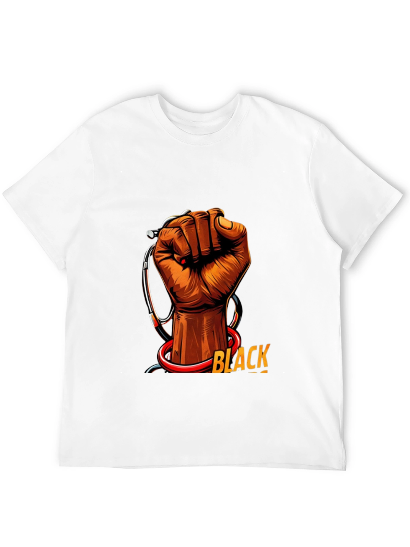 Black Health Provider Fist Graphic Tee