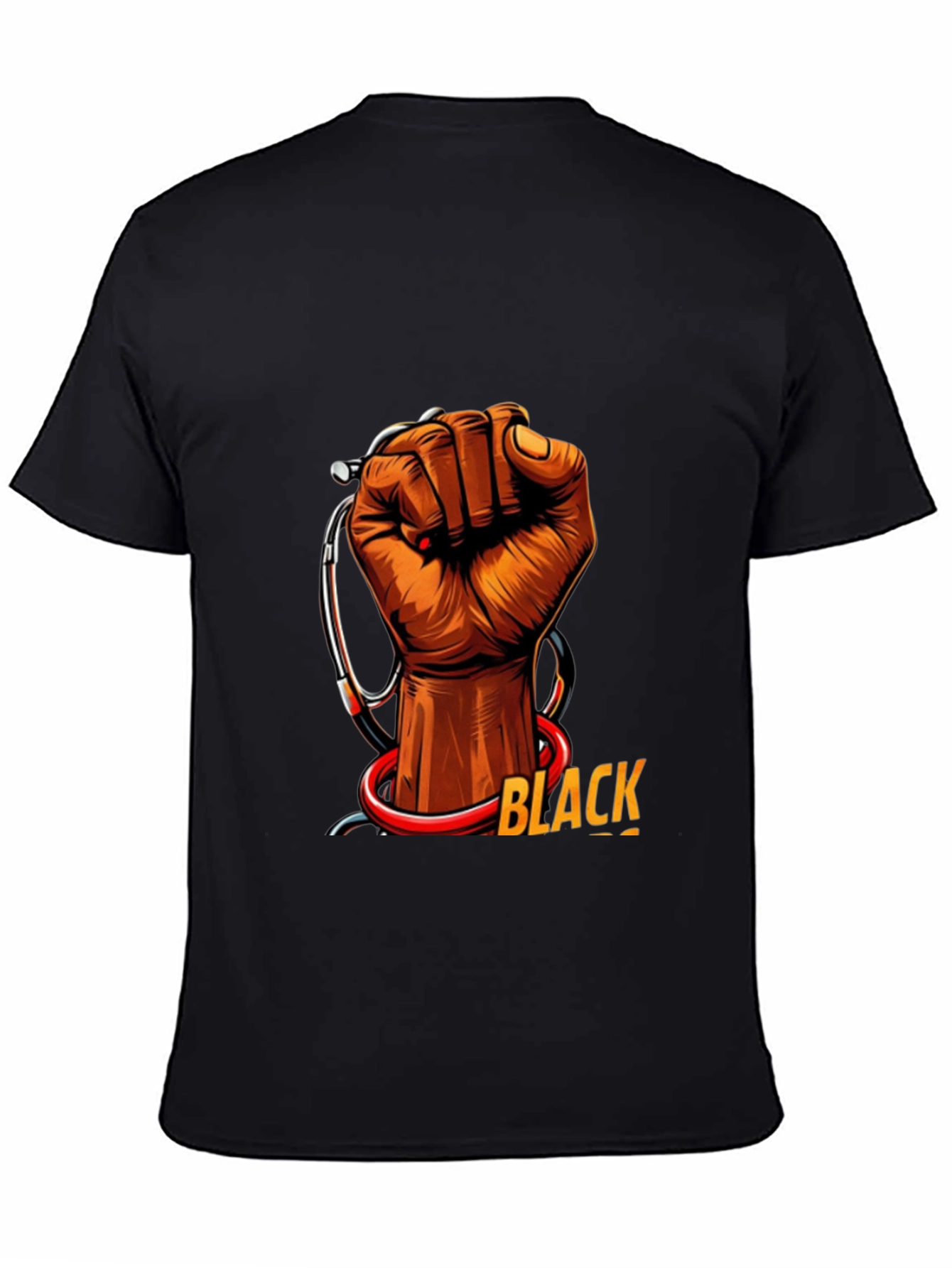 Black Health Provider Fist Graphic Tee