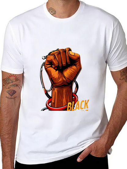 Black Health Provider Fist Graphic Tee