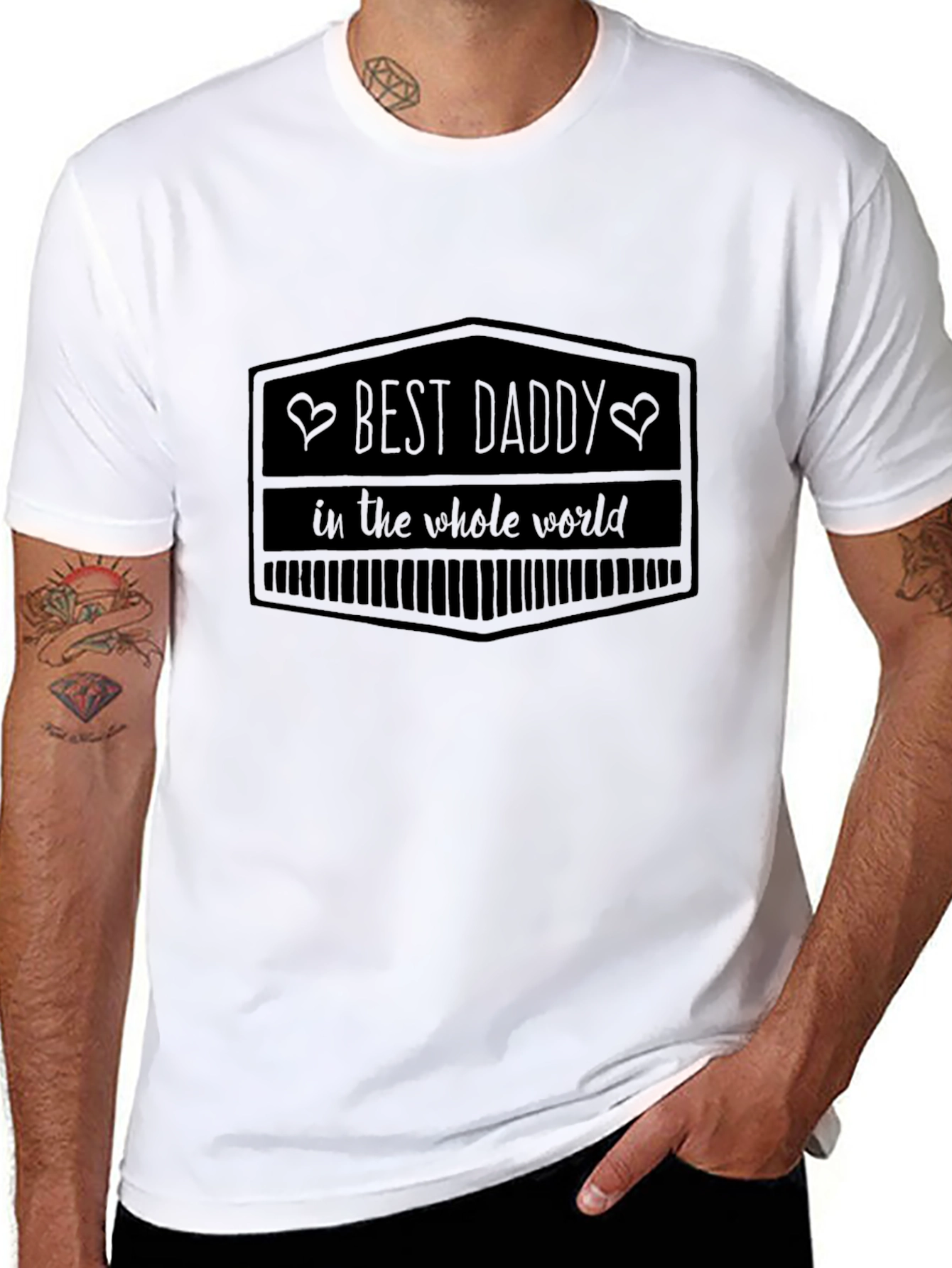 Best Daddy in the World Black Graphic Tee