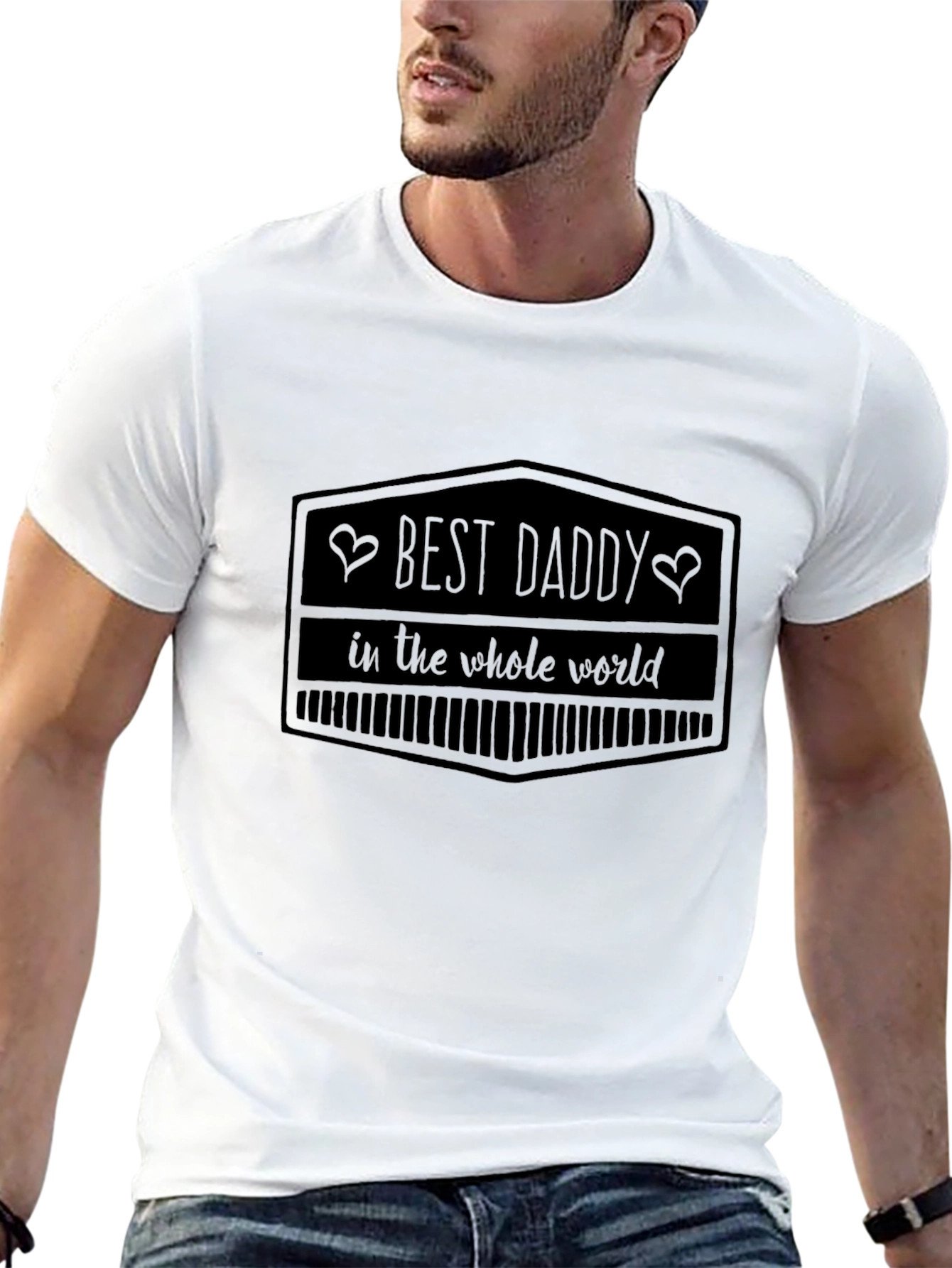 Best Daddy in the World Black Graphic Tee