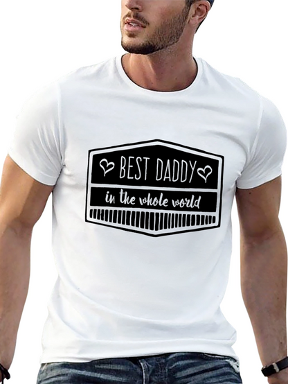 Best Daddy in the World Black Graphic Tee