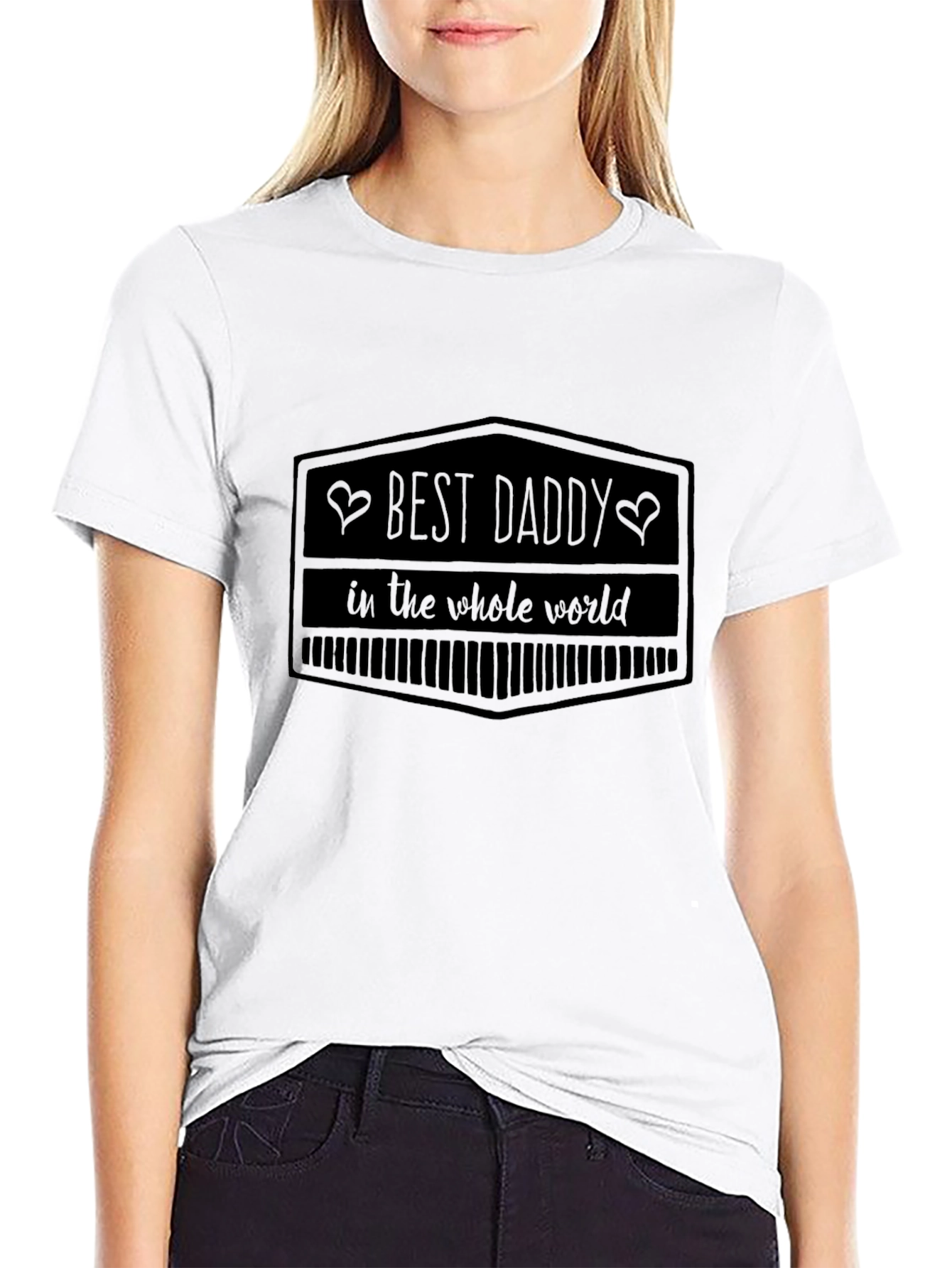 Best Daddy in the World Black Graphic Tee
