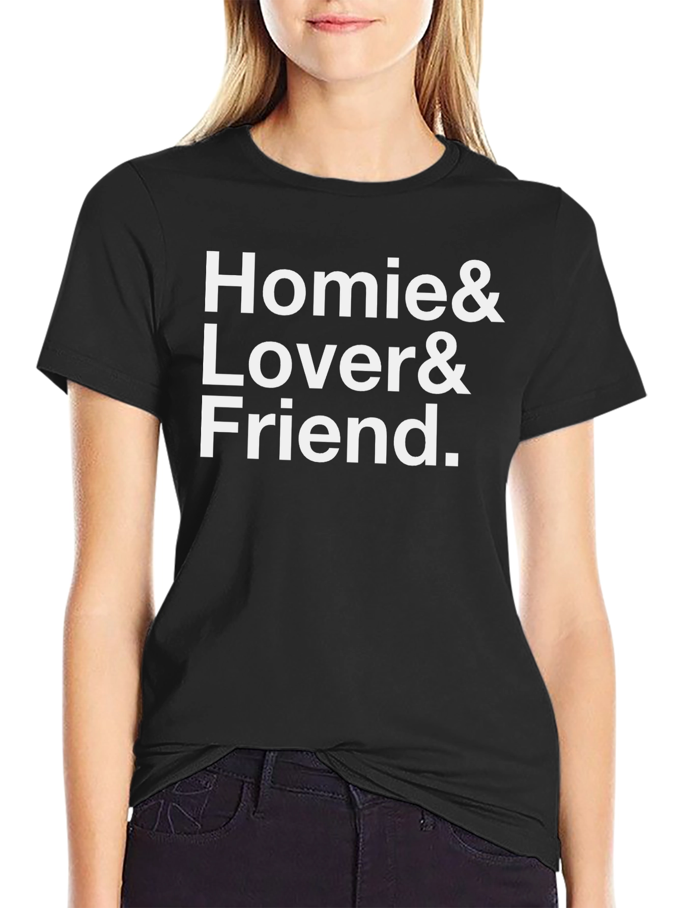 Homie Lover Friend Black T-Shirt