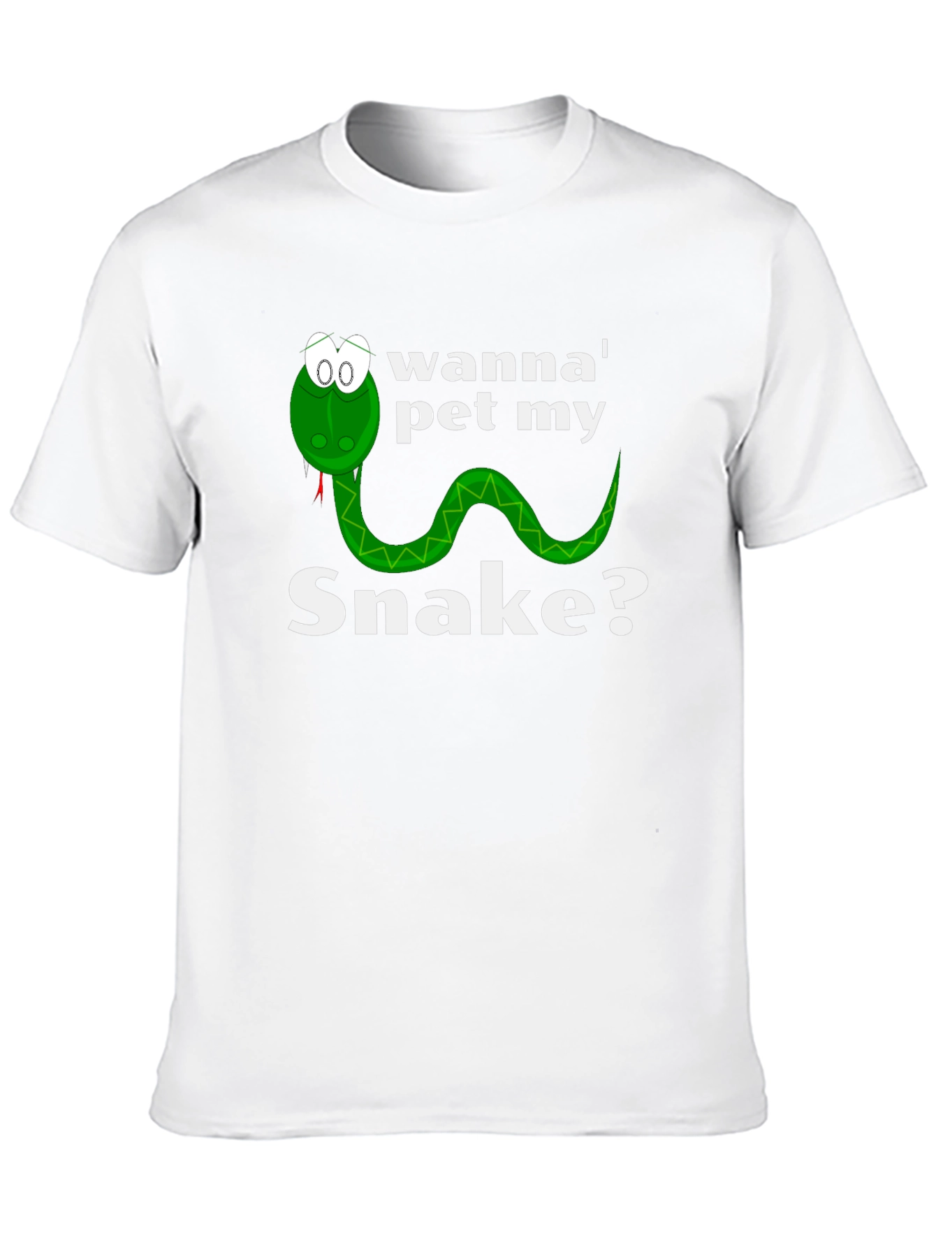 Wanna Pet My Snake? Funny Graphic T-Shirt