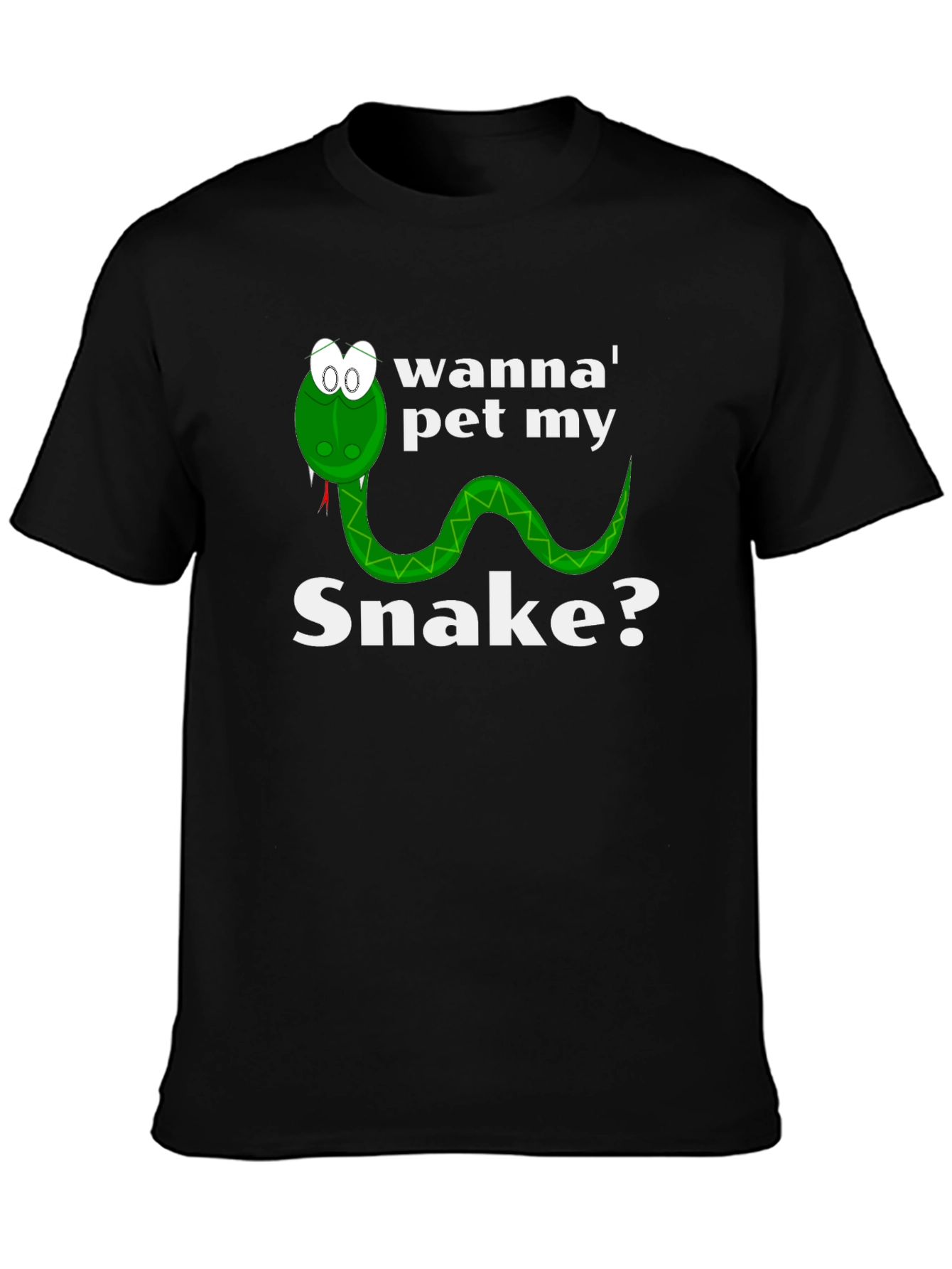 Wanna Pet My Snake? Funny Graphic T-Shirt