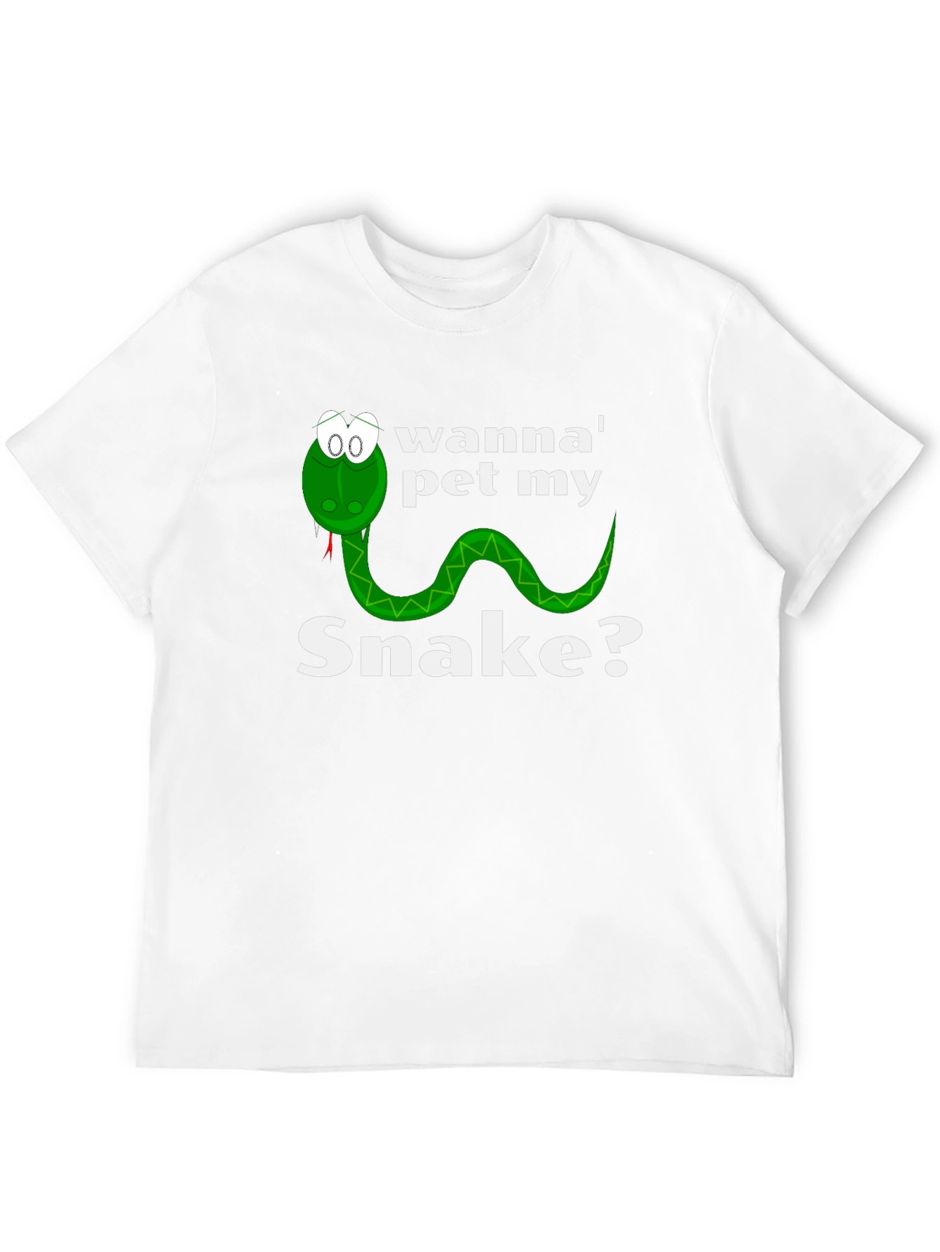 Wanna Pet My Snake? Funny Graphic T-Shirt