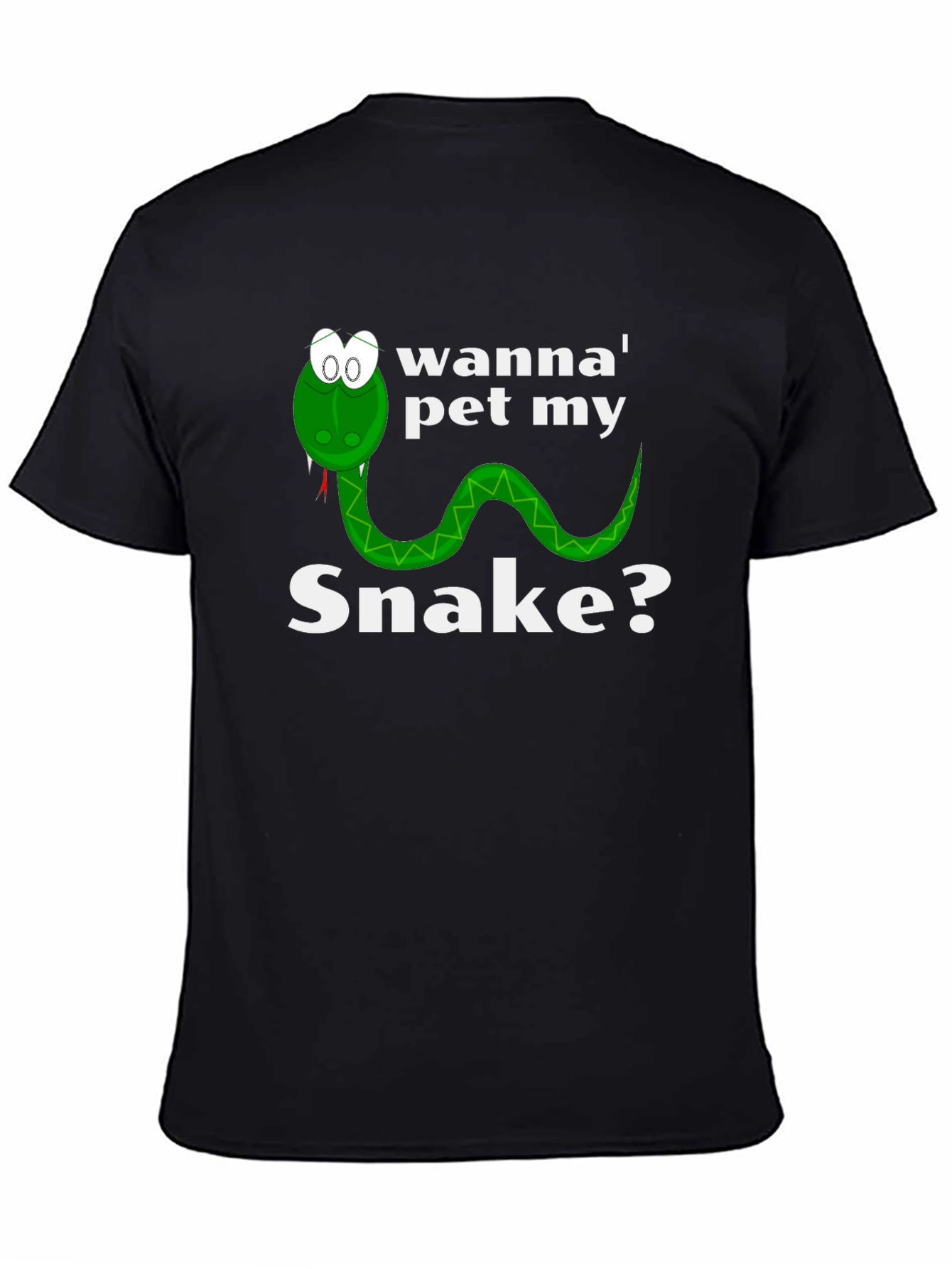 Wanna Pet My Snake? Funny Graphic T-Shirt