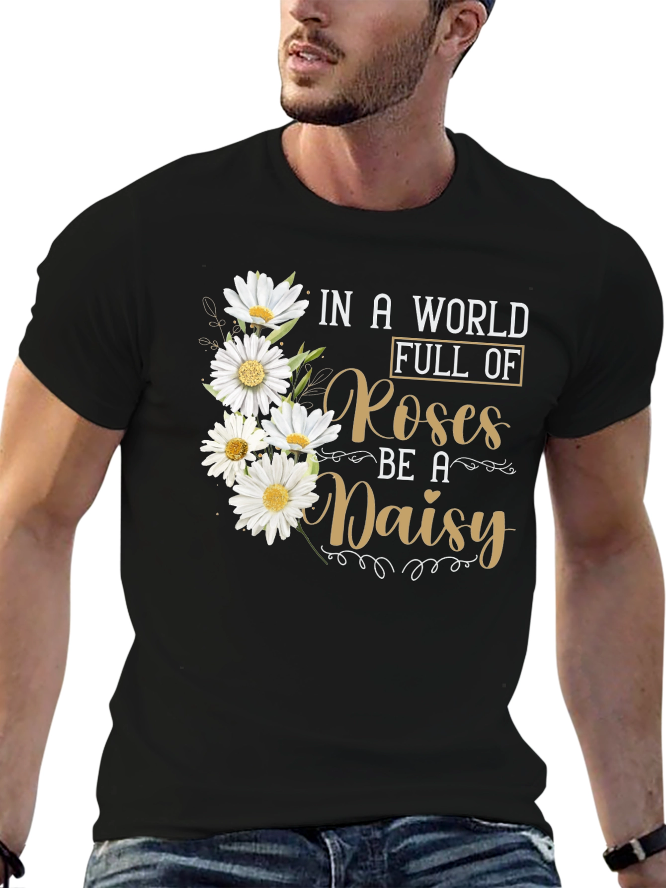 Be a Daisy T-Shirt - Floral Graphic Tee