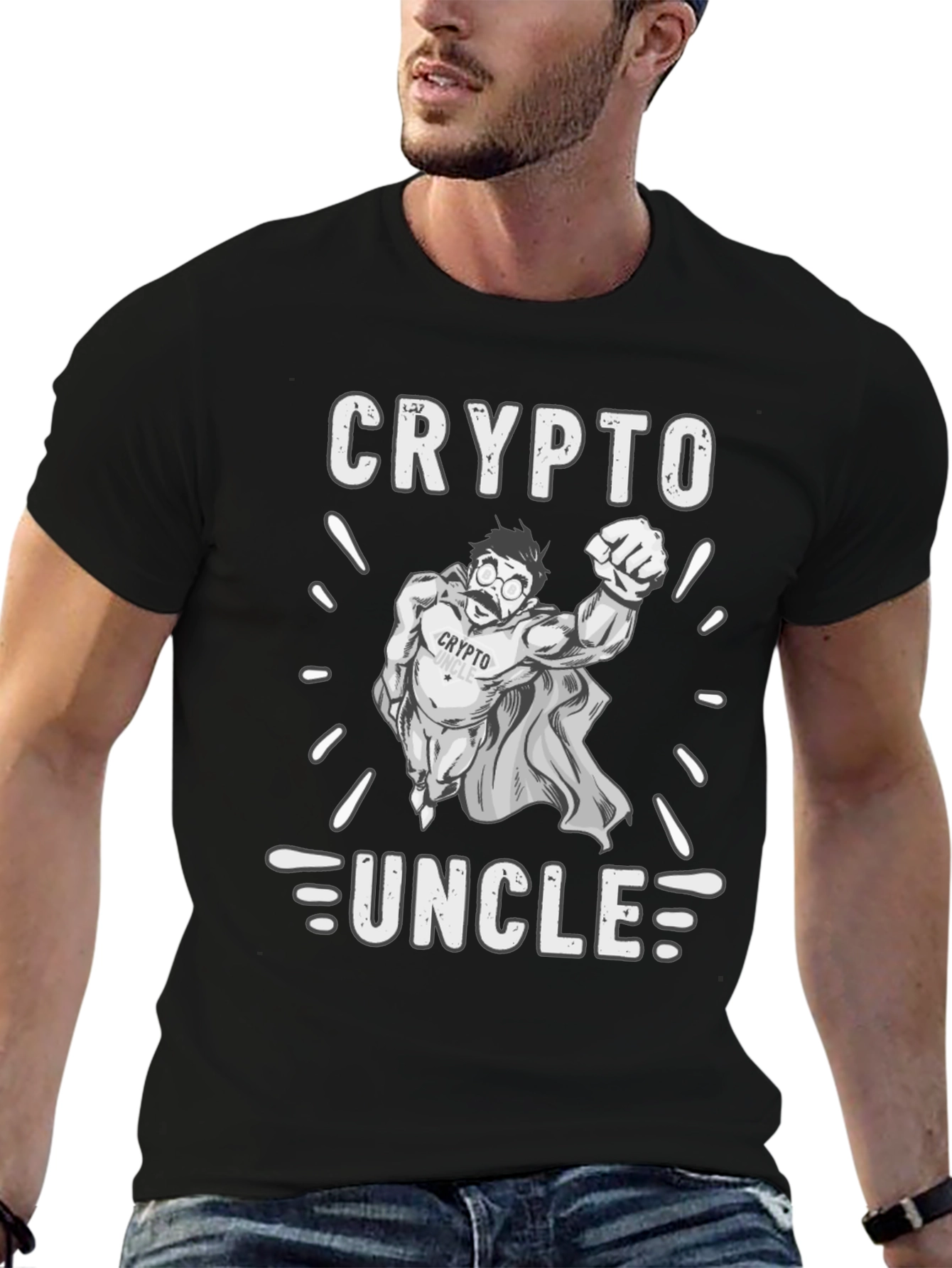 Crypto Uncle T-Shirt - Bitcoin Lover