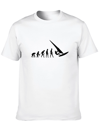 Evolution of Windsurfing Graphic T-Shirt