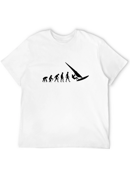 Evolution of Windsurfing Graphic T-Shirt