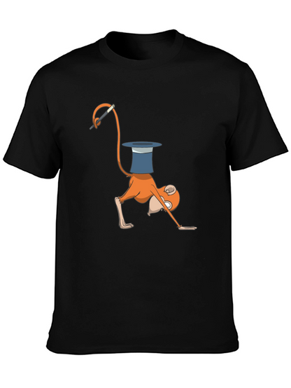 Magical Monkey Graphic T-Shirt - Fun Black Tee