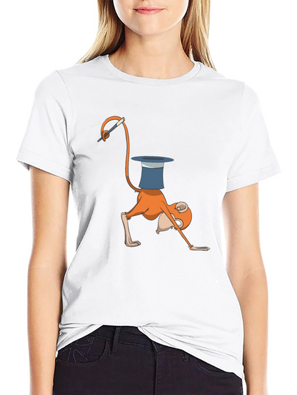 Magical Monkey Graphic T-Shirt - Fun Black Tee