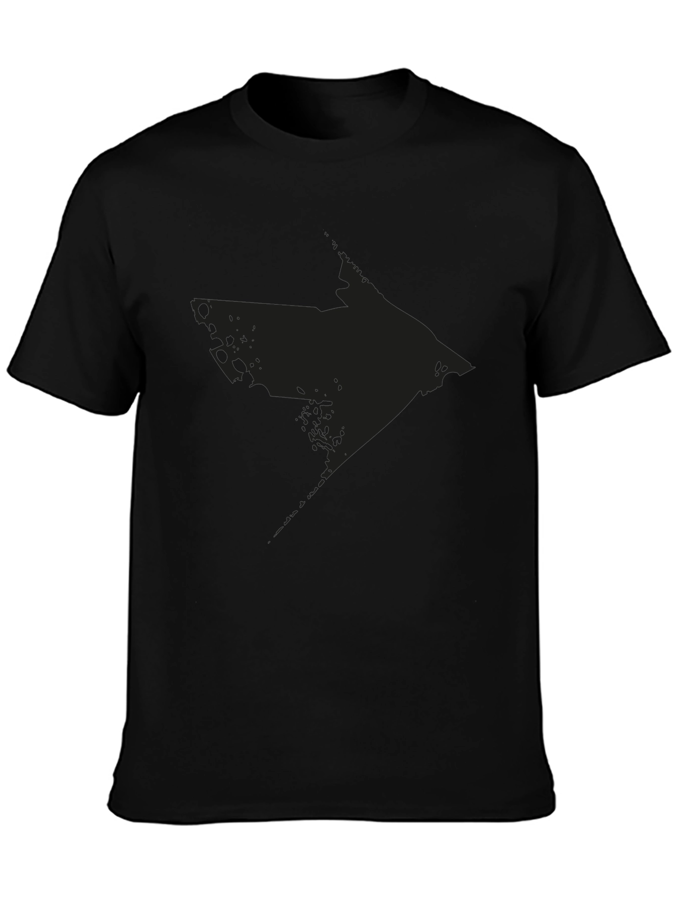 Distressed Arrow Graphic Black T-Shirt