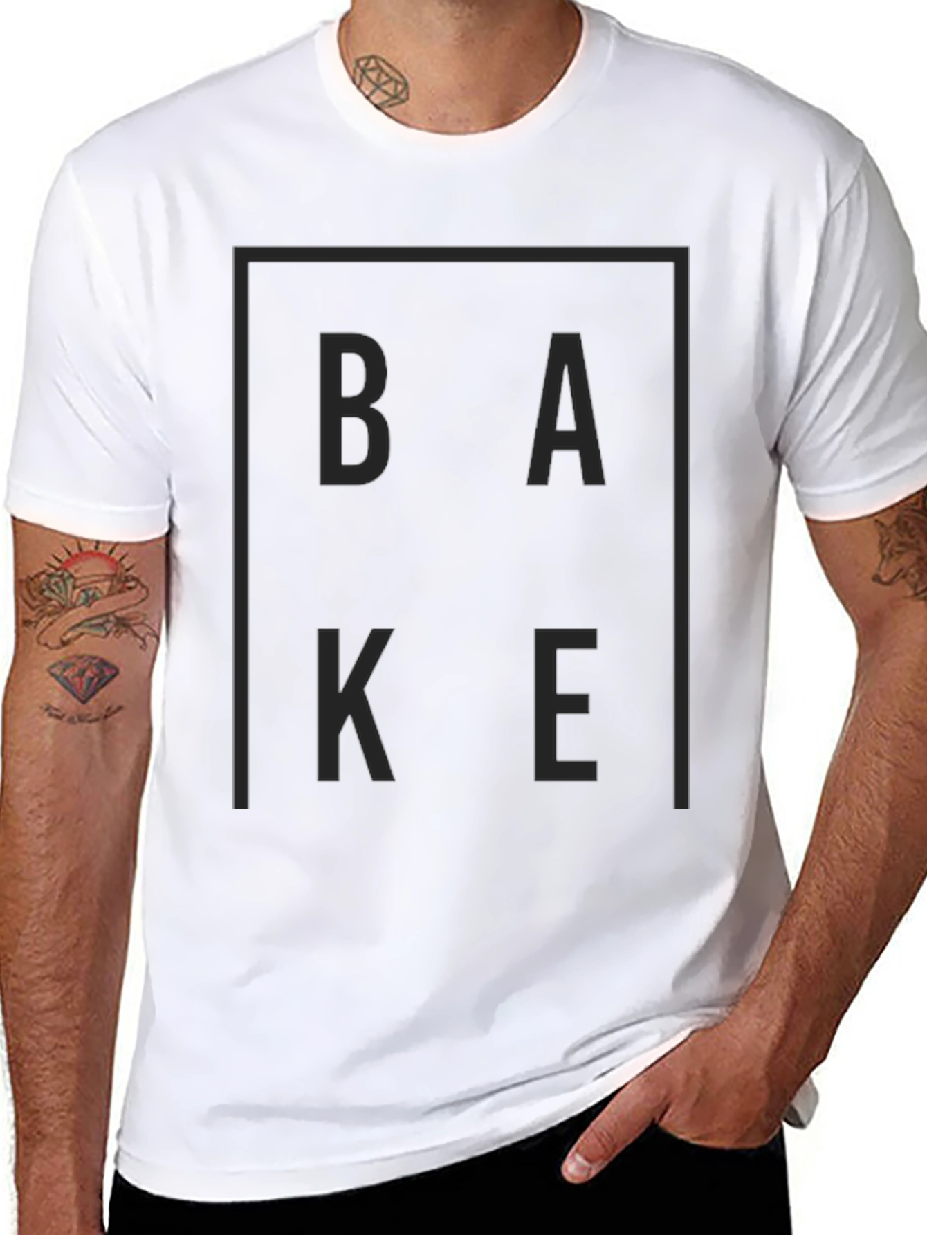 Bake Graphic Black T-Shirt