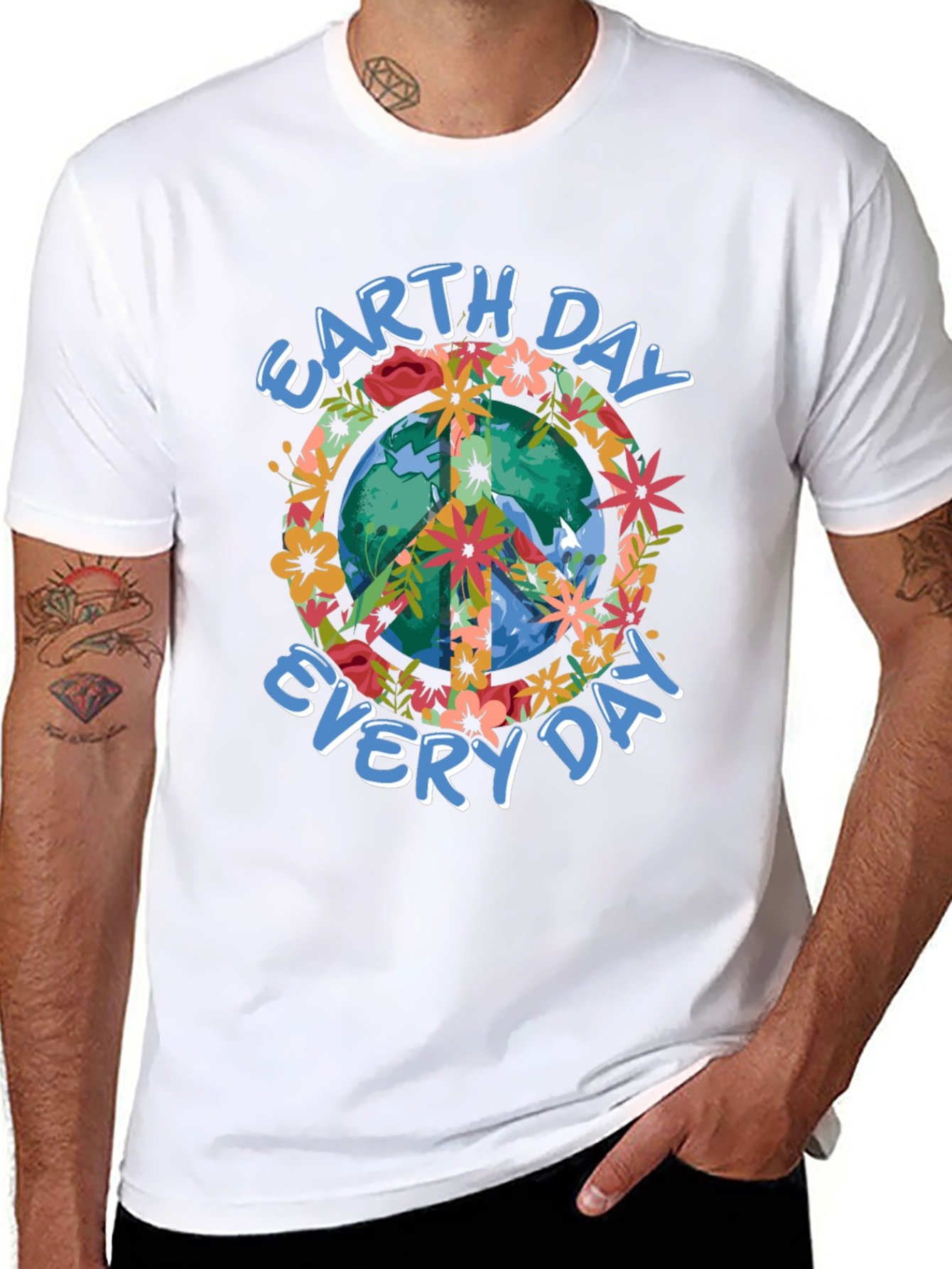 Earth Day Every Day Peace Sign T-Shirt