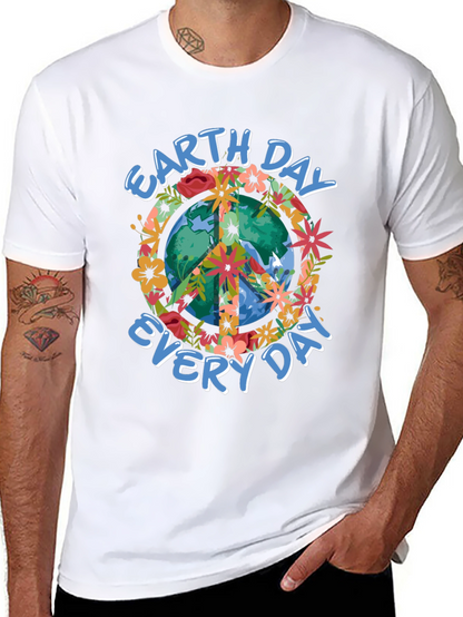 Earth Day Every Day Peace Sign T-Shirt