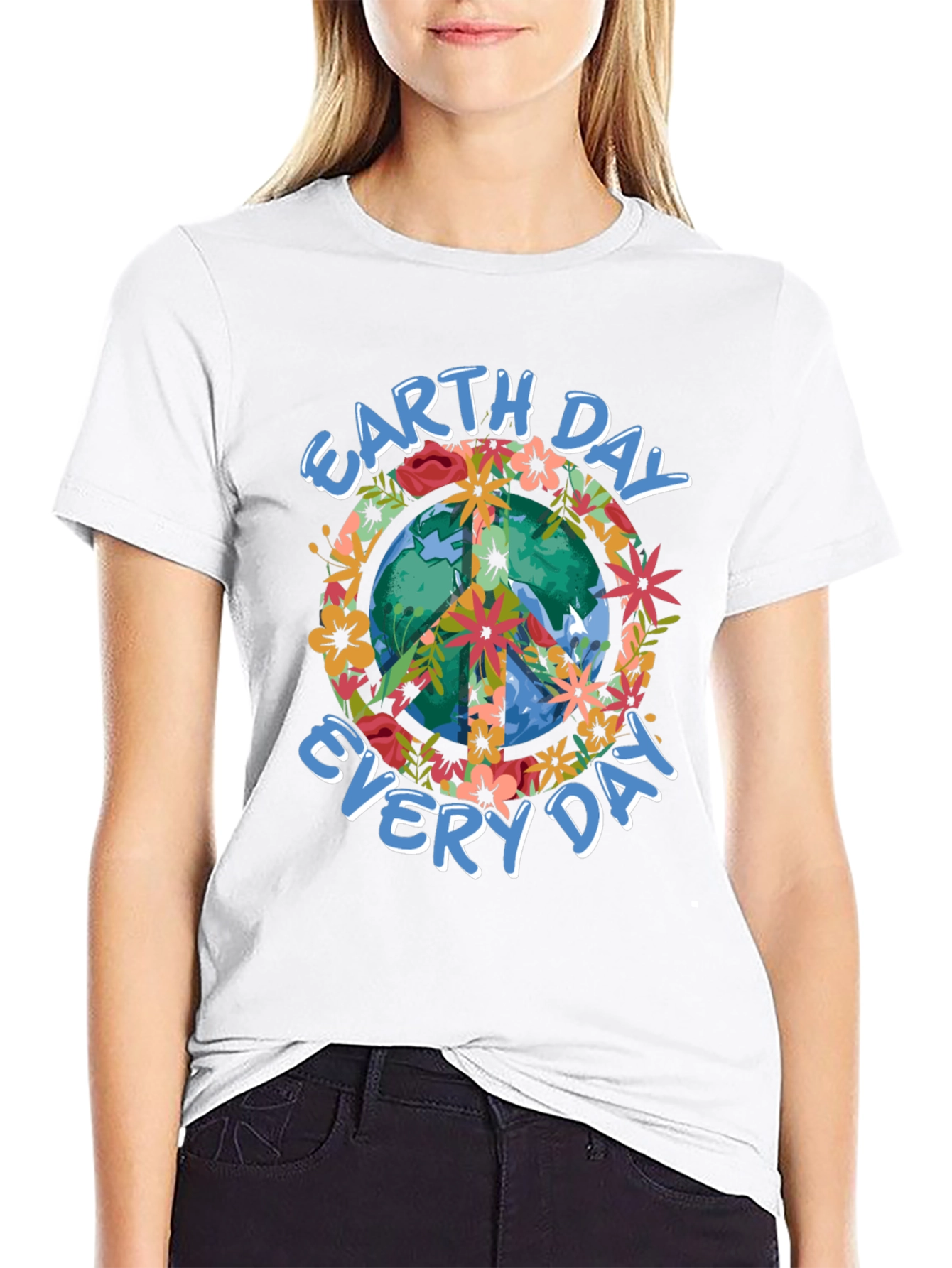 Earth Day Every Day Peace Sign T-Shirt