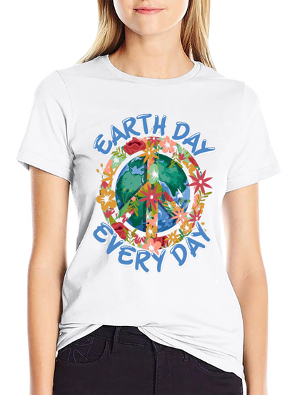 Earth Day Every Day Peace Sign T-Shirt