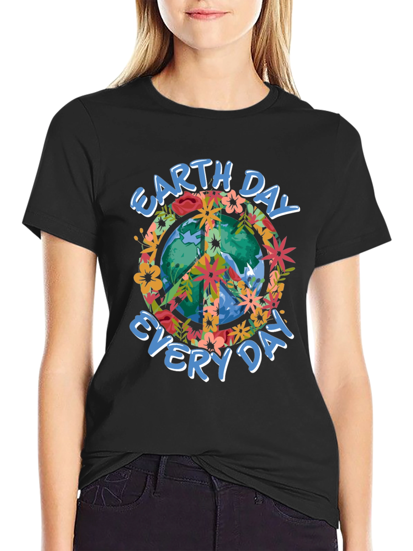 Earth Day Every Day Peace Sign T-Shirt