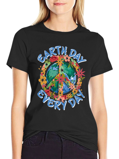 Earth Day Every Day Peace Sign T-Shirt