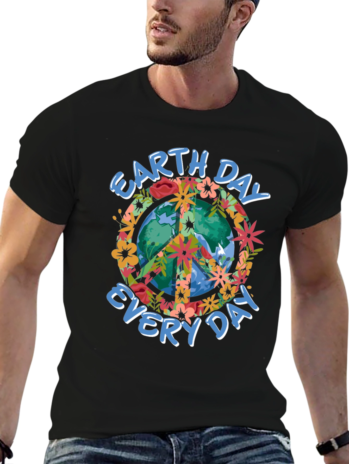Earth Day Every Day Peace Sign T-Shirt